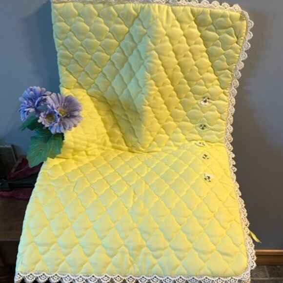 Vintage quilted baby thin flannel jumper jacket and zip up blanket Lacasse fiset - Picture 11 of 12